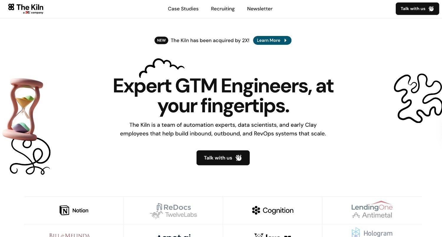 The Kiln homepage