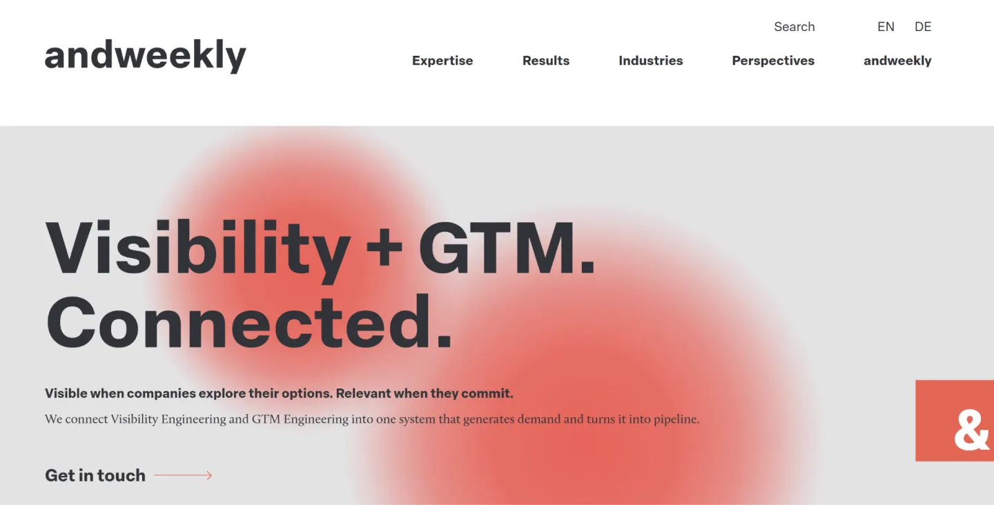 andweekly homepage, a HubSpot and Clay enrichment partner for DACH teams