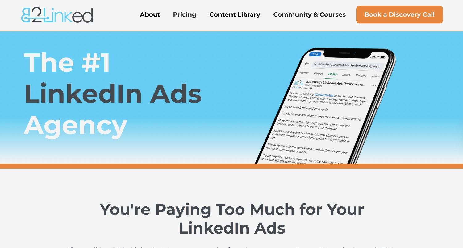 B2Linked homepage