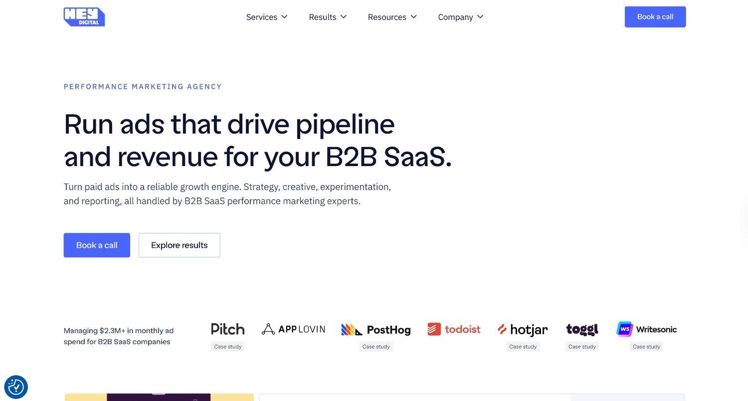 HeyDigital homepage