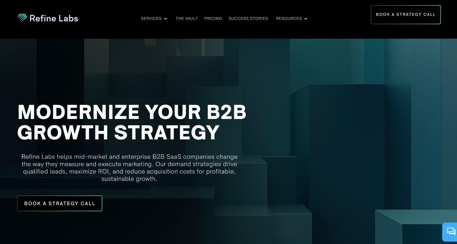 Refine Labs homepage