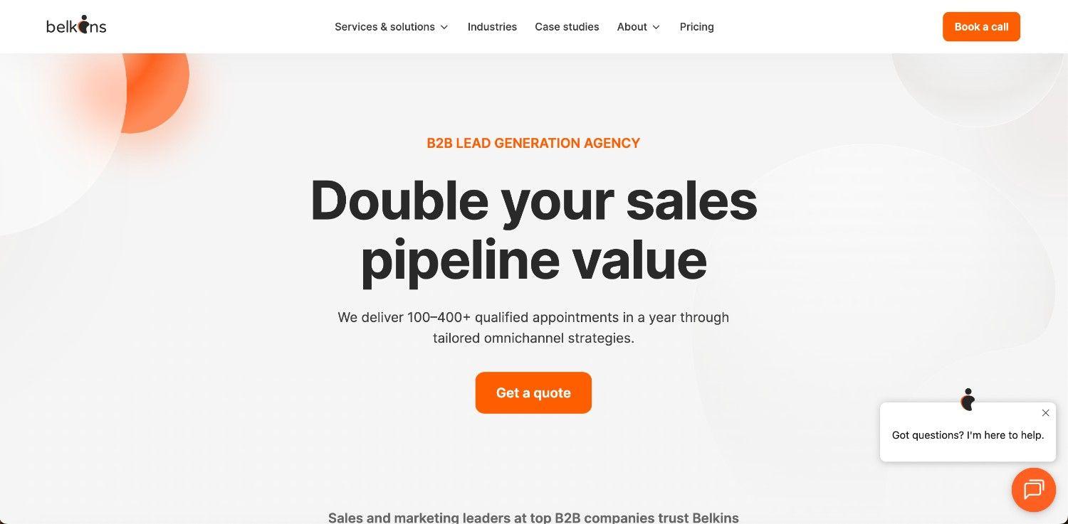 Belkins homepage