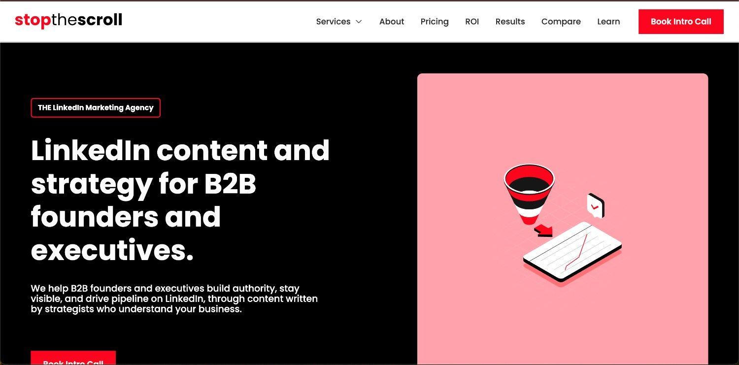 Stop The Scroll homepage