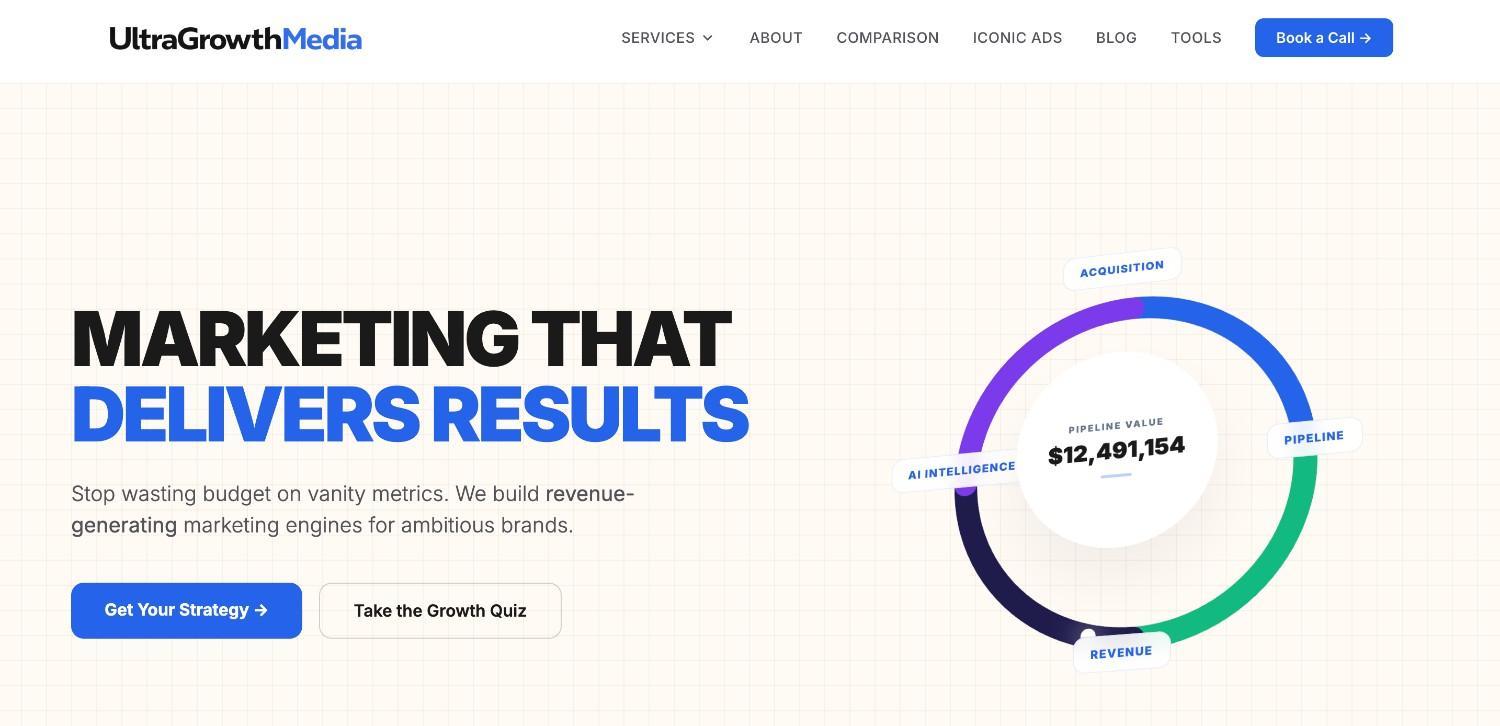 UltraGrowthMedia homepage
