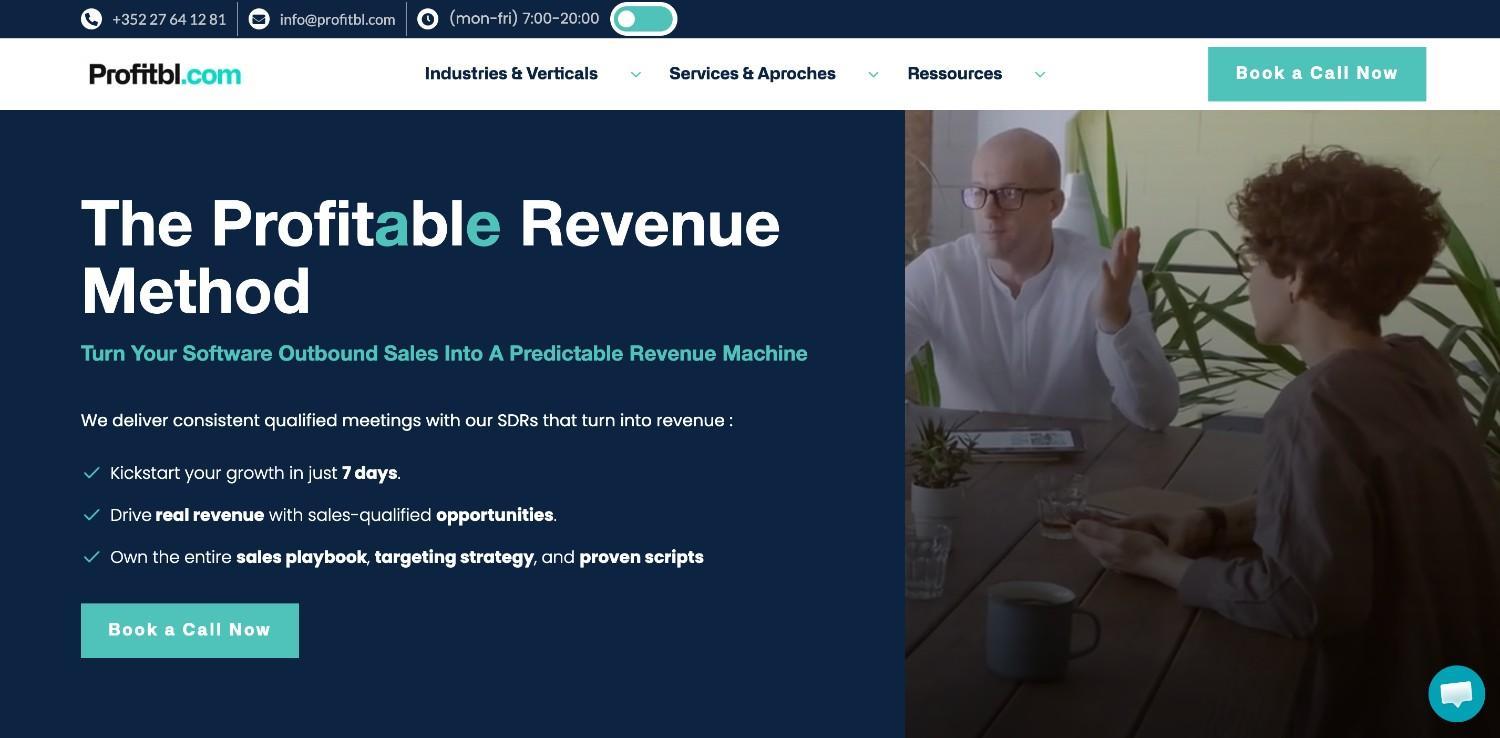 Profitbl homepage